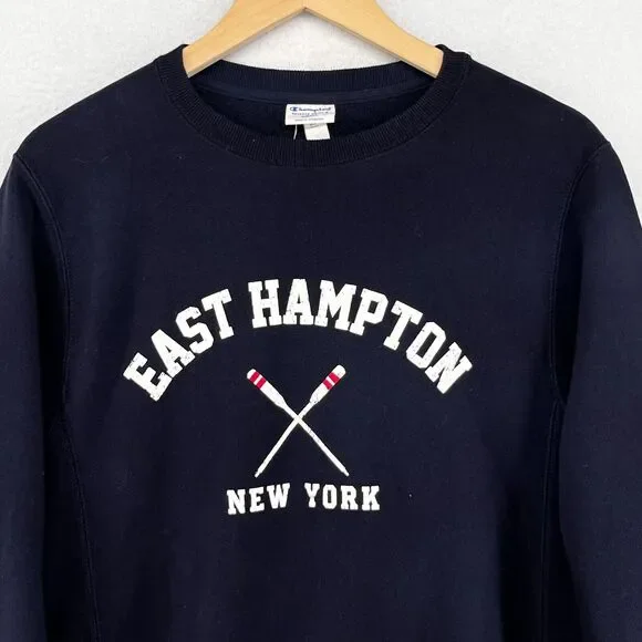 EAST HAMPTON Sweatshirt Adult S CHAMPION Reverse Weave NEW EAST HAMPTON Sweatshirt Adult S CHAMPION Reverse Weave NEW